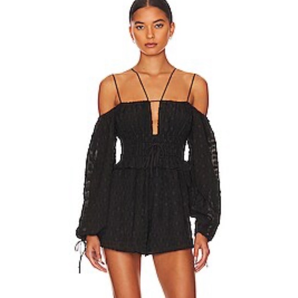 New tularosa Magee Romper in Black - Picture 1 of 6